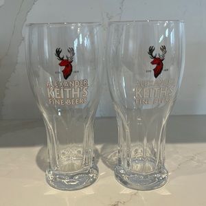 Alexander Keith Beer Glasses